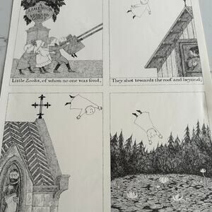 Edward Gorey Little Zooks Art Print 16x11" Gothic Illustration ~ 260217-WH 776